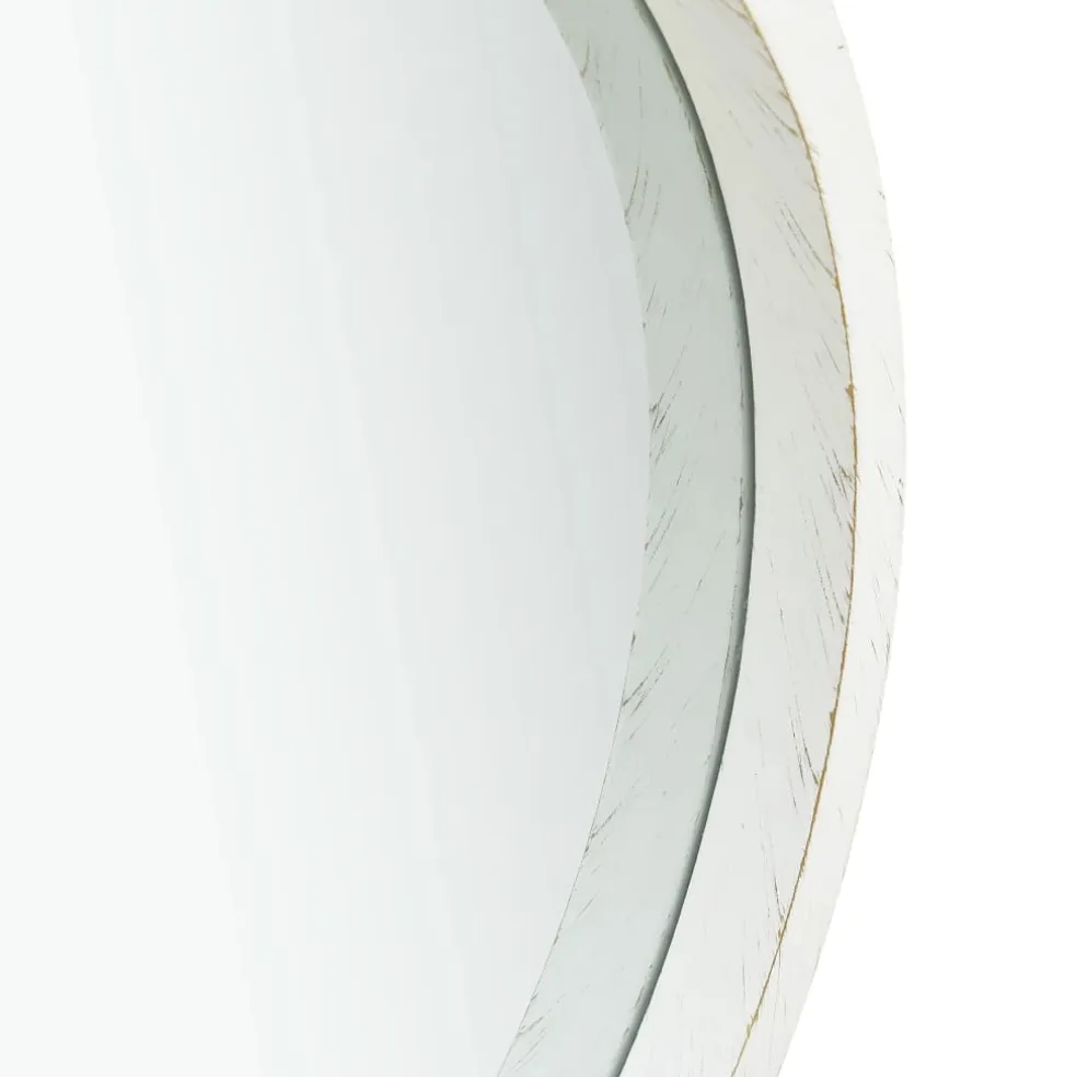 vidaXL Wandspiegel met band 40 cm wit