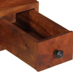 vidaXL Wandspiegel met lades 60x33x90 cm massief acaciahout