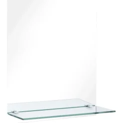 vidaXL Wandspiegel met schap 20x40 cm gehard glas