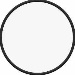 vidaXL Wandspiegel rond Ø20 cm zwart