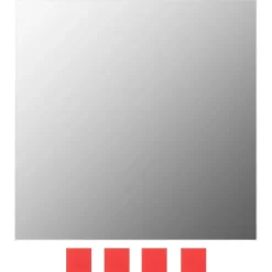 vidaXL Wandspiegels vierkant glas 7 st