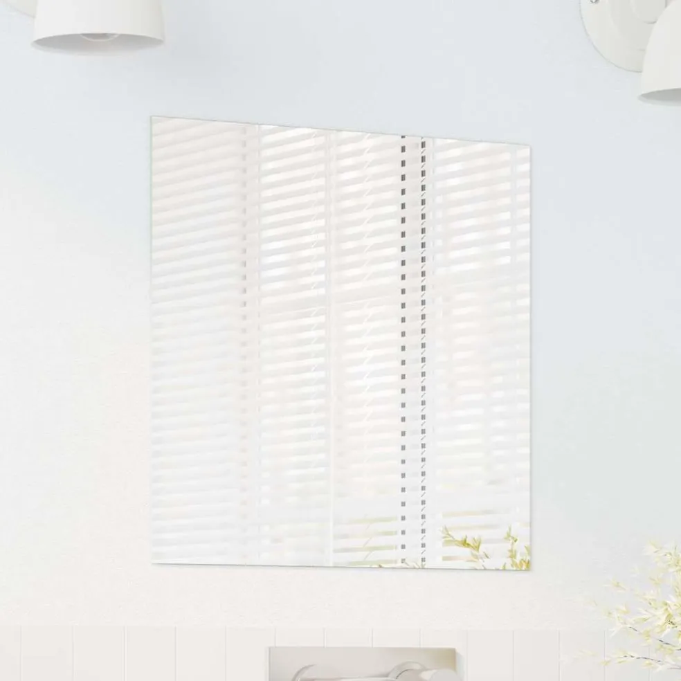 vidaXL Wandspiegel Vierkant 40 x 40 cm gehard glas