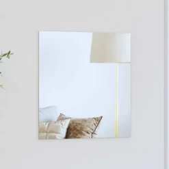 vidaXL Wandspiegel Vierkant 40 x 40 cm gehard glas