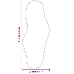 vidaXL Wandspiegel 60x25 cm goudkleurig