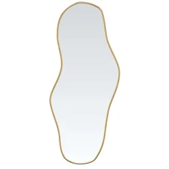 vidaXL Wandspiegel 60x25 cm goudkleurig