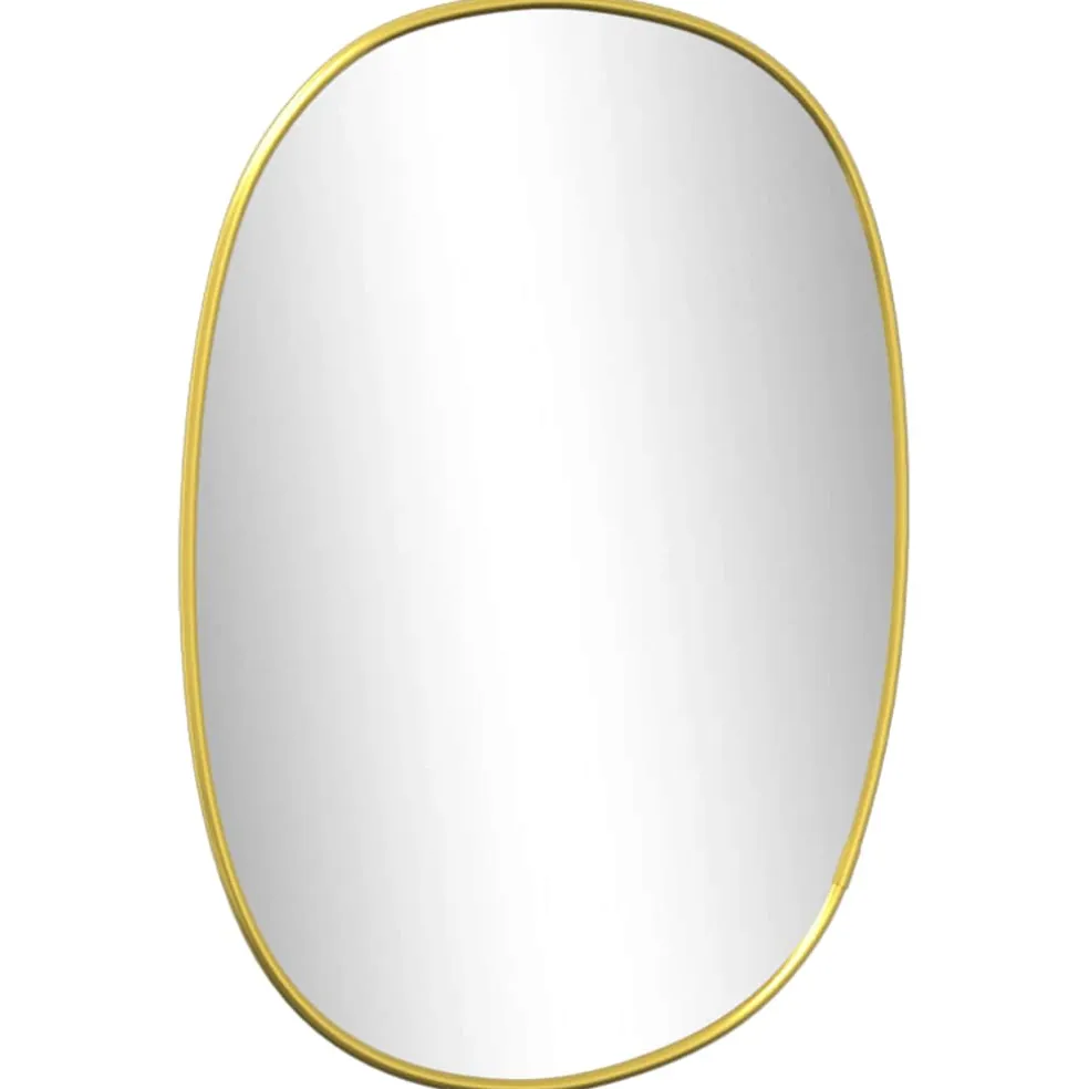 vidaXL Wandspiegel 30x25 cm goudkleurig