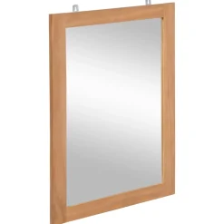 vidaXL Wandspiegel 50x70 cm massief teakhout