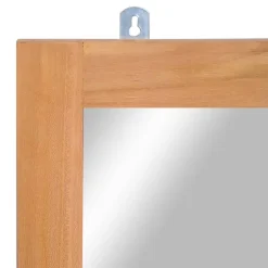 vidaXL Wandspiegel 50x70 cm massief teakhout