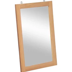 vidaXL Wandspiegel 50x70 cm massief teakhout