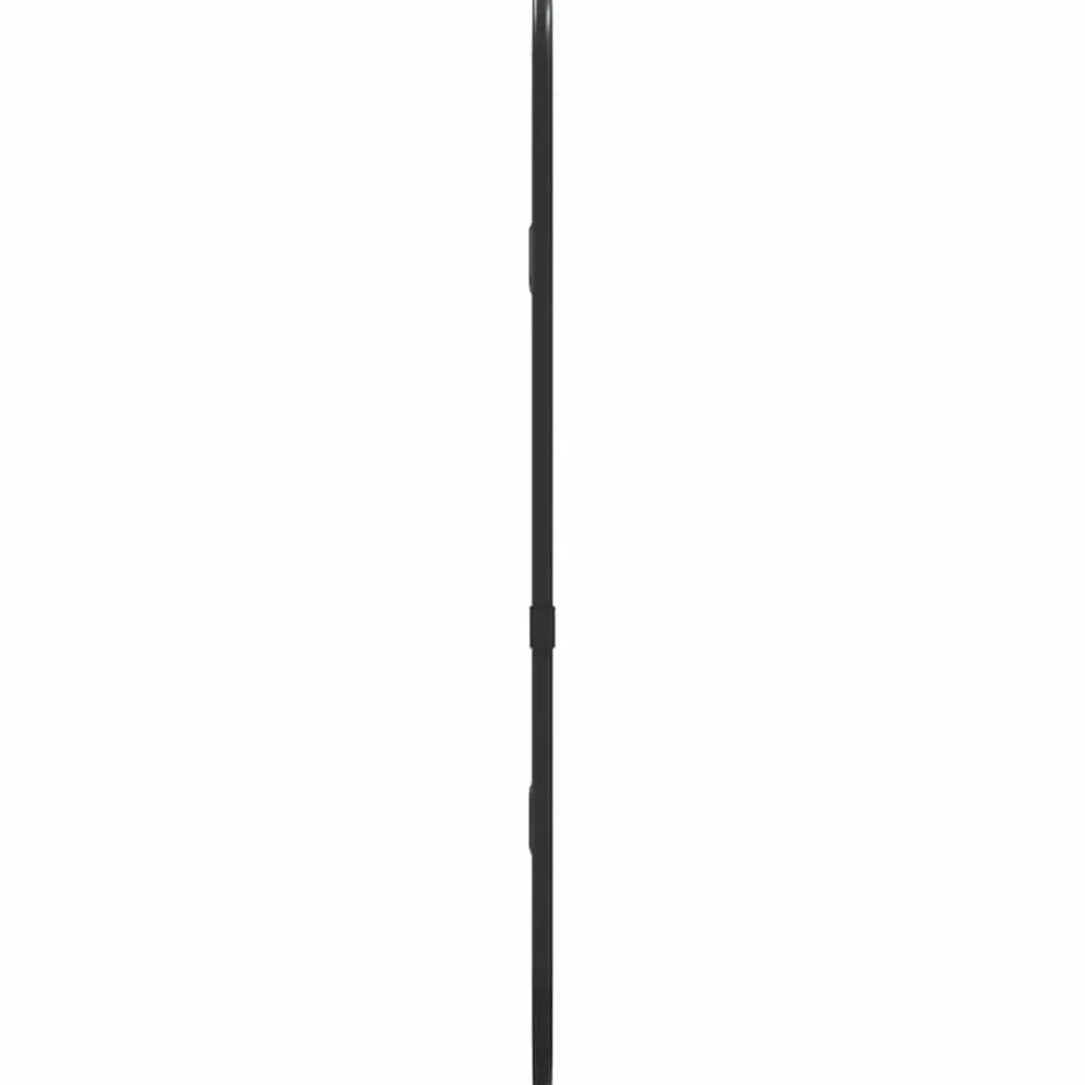 vidaXL Wandspiegel 40x15 cm ovaal zwart