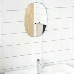 vidaXL Wandspiegel 30x25 cm zilverkleurig