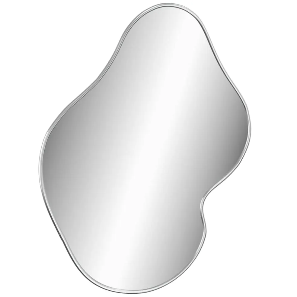 vidaXL Wandspiegel 50x40 cm zilverkleurig