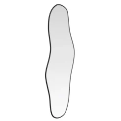 vidaXL Wandspiegel 60x25 cm zwart