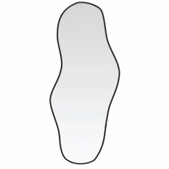 vidaXL Wandspiegel 60x25 cm zwart