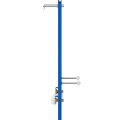 vidaXL Wandsteun voor bidetsysteem Blauw 50 x 3 x 112 cm