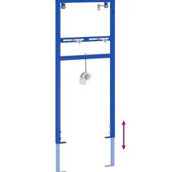 vidaXL Wandsteun voor wastafelsysteem Blauw 50 x 3 x 112 cm
