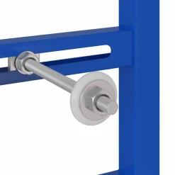 vidaXL Wandsteun voor wastafelsysteem Blauw 50 x 3 x 112 cm