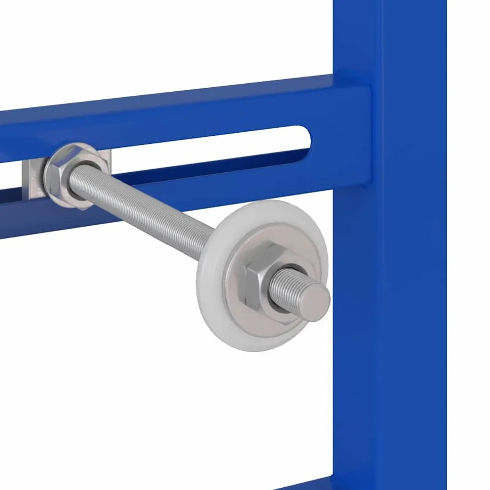vidaXL Wandsteun voor wastafelsysteem Blauw 50 x 3 x 112 cm