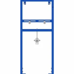 vidaXL Wandsteun voor wastafelsysteem Blauw 50 x 3 x 112 cm