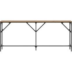 vidaXL Wandtafel artisanaal eikenkleurig 180 x 23 x 75 cm