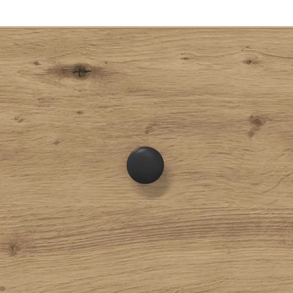 vidaXL Wandtafel Artisan Eiken 100 x 34,5 x 75 cm Bewerkt hout