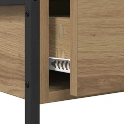 vidaXL Wandtafel Artisan Eiken 100 x 34,5 x 75 cm Bewerkt hout