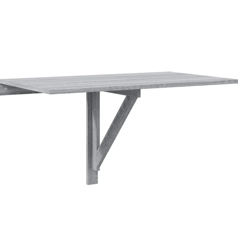 vidaXL Wandtafel inklapbaar 100x60 cm eikenkleurig