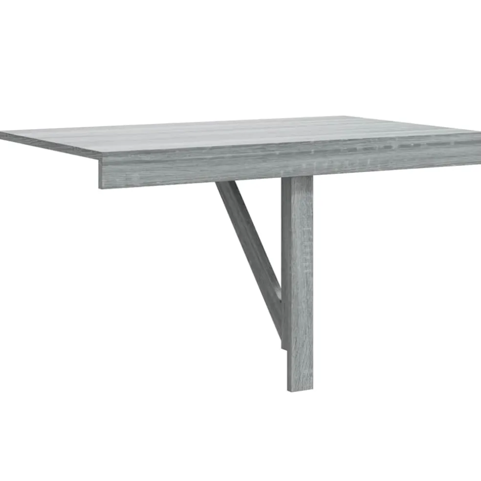 vidaXL Wandtafel inklapbaar 100x60 cm eikenkleurig