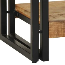 vidaXL Wandtafel met lade Bruin 120 x 33 x 75 cm Massief Mango Hout