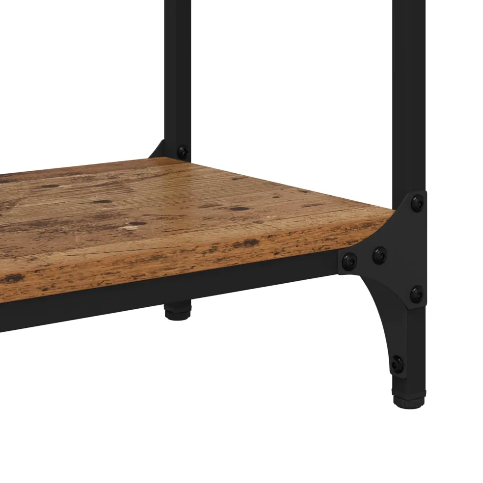 vidaXL Wandtafel Oud Hout 100 x 29 x 75 cm Bewerkt hout