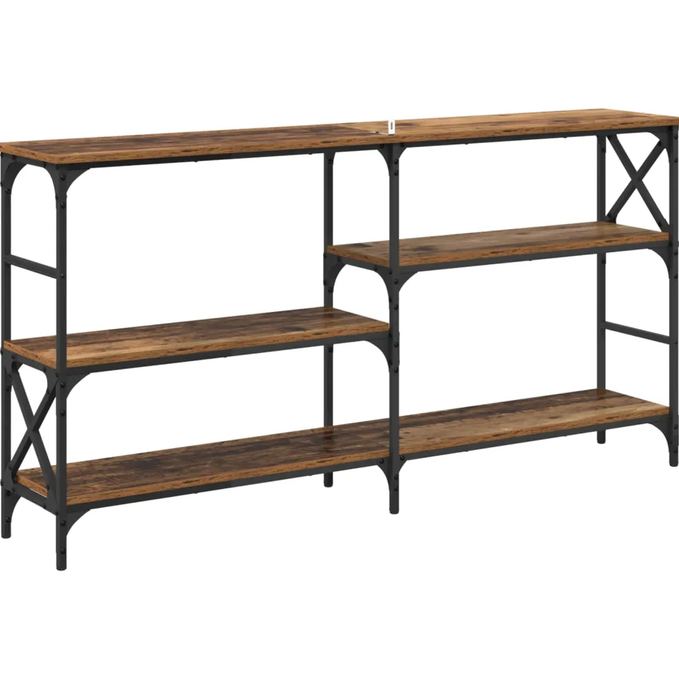 vidaXL Wandtafel Oudhout 150 x 29 x 76,5 cm Bewerkt hout
