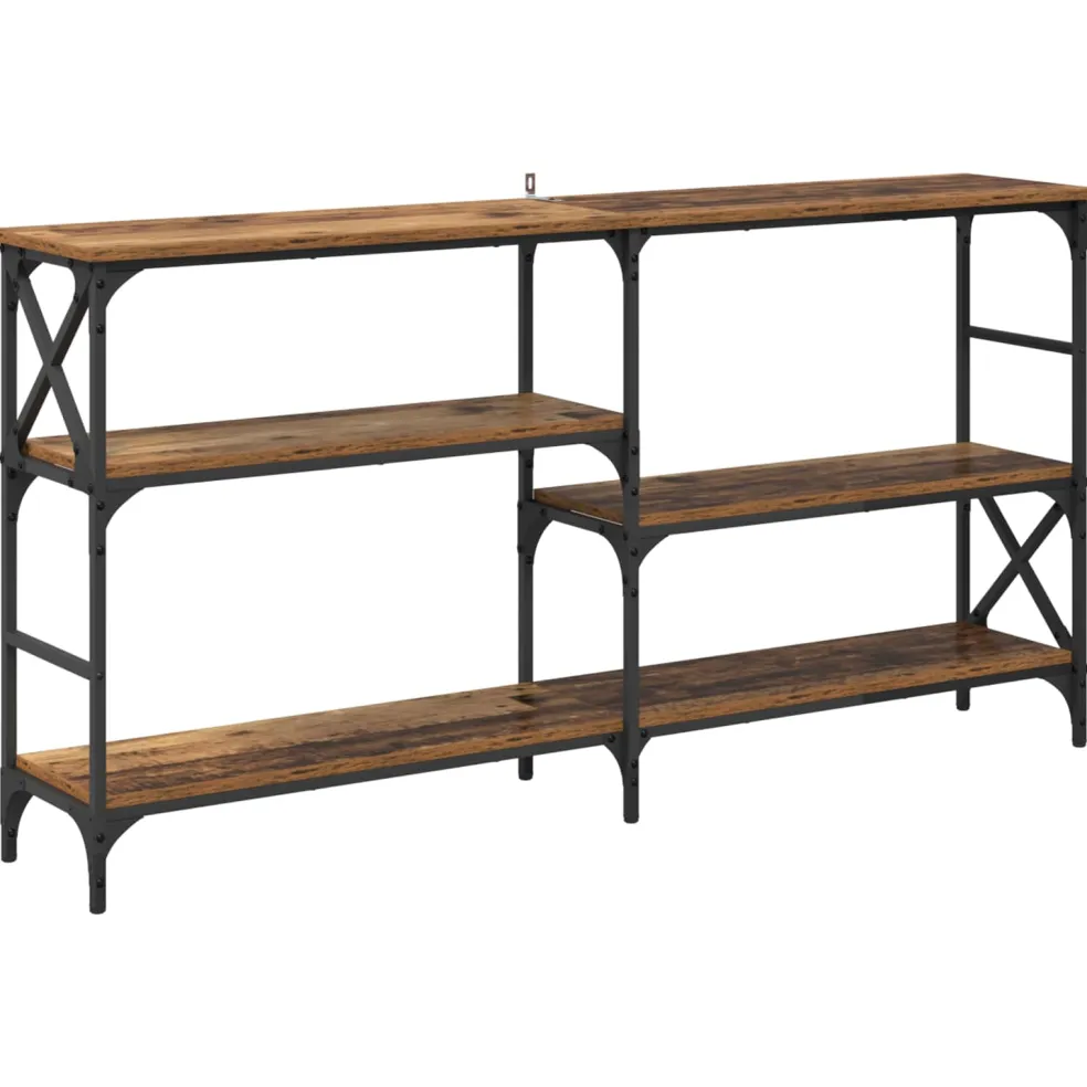 vidaXL Wandtafel Oudhout 150 x 29 x 76,5 cm Bewerkt hout