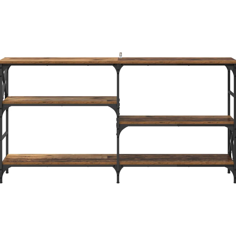 vidaXL Wandtafel Oudhout 150 x 29 x 76,5 cm Bewerkt hout