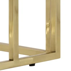 vidaXL Wandtafel roestvrijstaal en gehard glas goudkleurig