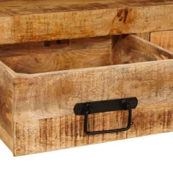 vidaXL Wandtafels 2 st Bruin 161 x 33 x 75 cm Massief Mango Hout
