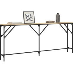 vidaXL Wandtafel 180x23x75 cm bewerkt hout sonoma eikenkleurig
