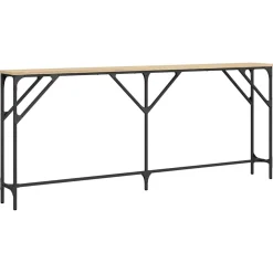 vidaXL Wandtafel 180x23x75 cm bewerkt hout sonoma eikenkleurig