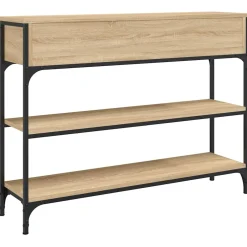 vidaXL Wandtafel 100x25x75 cm bewerkt hout sonoma eikenkleurig