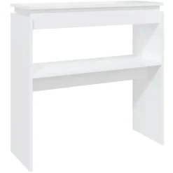 vidaXL Wandtafel 80x30x80 cm bewerkt hout wit
