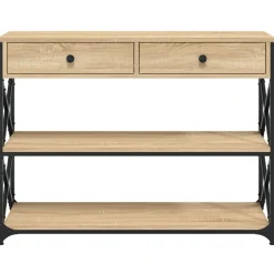 vidaXL Wandtafel 100x28x75 cm bewerkt hout sonoma eikenkleurig