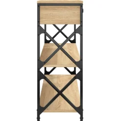 vidaXL Wandtafel 100x28x75 cm bewerkt hout sonoma eikenkleurig