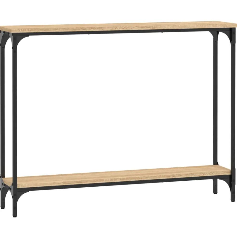 vidaXL Wandtafel 100x22,5x75 cm bewerkt hout sonoma eikenkleurig