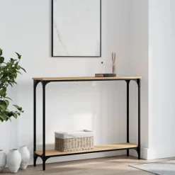 vidaXL Wandtafel 100x22,5x75 cm bewerkt hout sonoma eikenkleurig