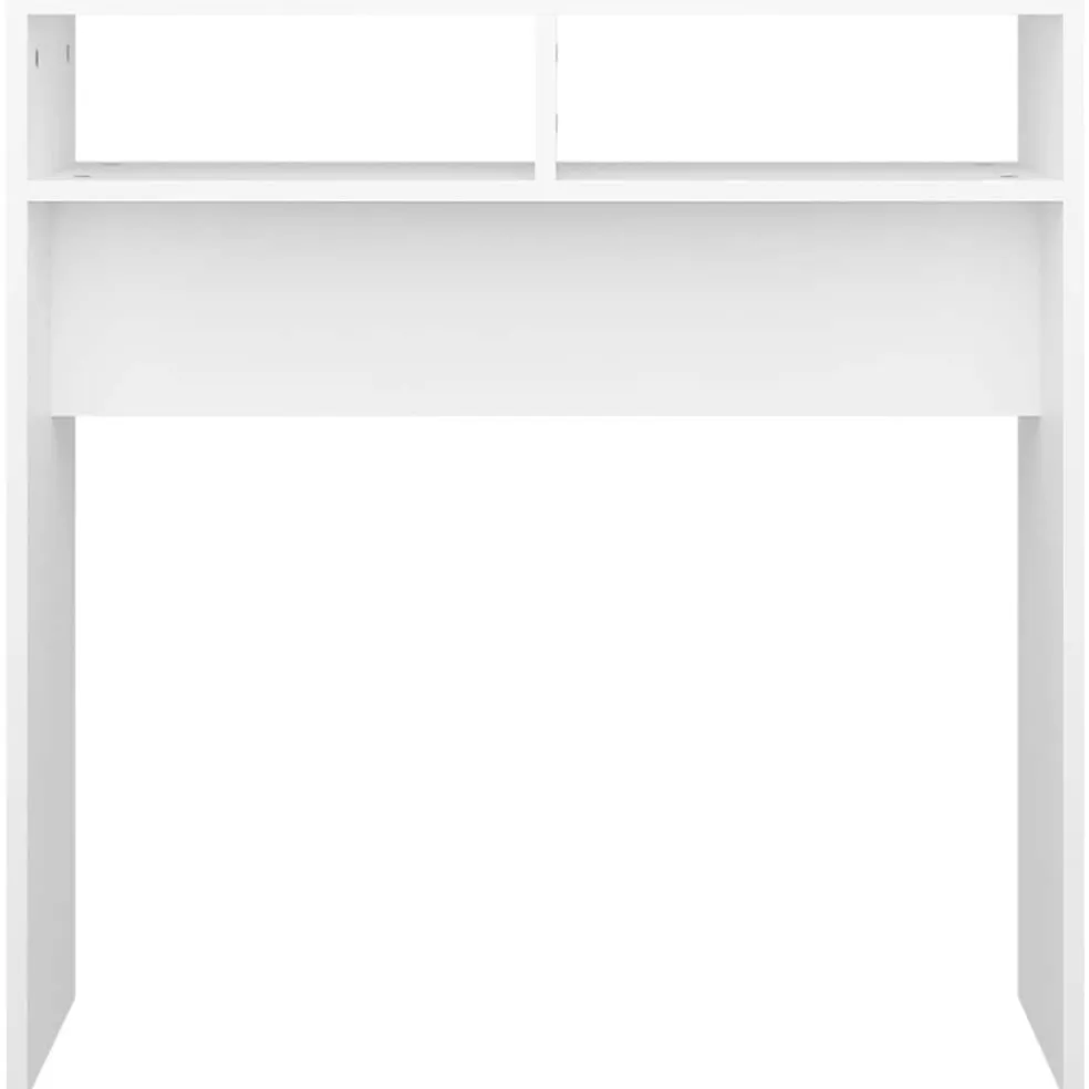 vidaXL Wandtafel 78x30x80 cm bewerkt hout wit