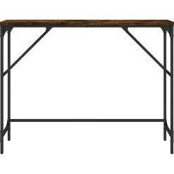 vidaXL Wandtafel 100x32x75 cm bewerkt hout gerookt eikenkleurig