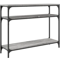 vidaXL Wandtafel 100x29x75 cm bewerkt hout grijs sonoma eikenkleurig