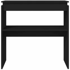 vidaXL Wandtafel 80x30x80 cm bewerkt hout zwart