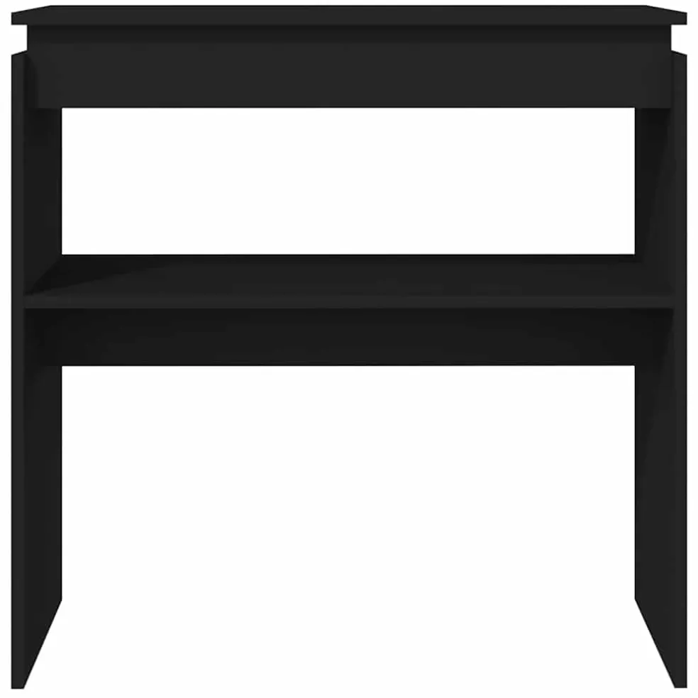 vidaXL Wandtafel 80x30x80 cm bewerkt hout zwart