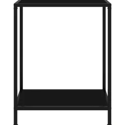 vidaXL Wandtafel 60x35x75 cm gehard glas zwart