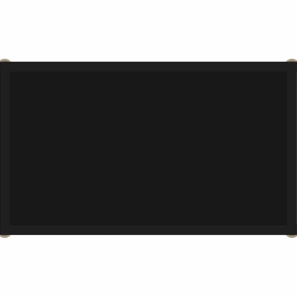 vidaXL Wandtafel 60x35x75 cm gehard glas zwart